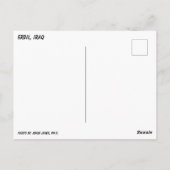 Carte Postale Mosquée À Erbil, Irak (Dos)