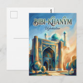 Carte Postale Mosquée Bibi-Khanym Ouzbékistan (Devant / Derrière)