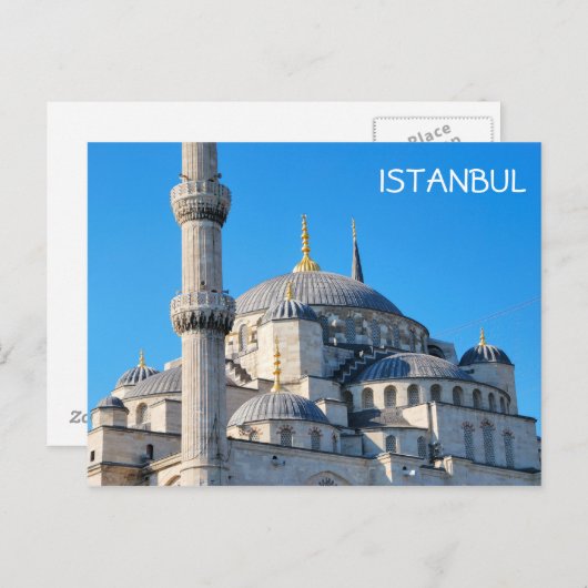 Carte Postale Mosquée Bleue (Devant / Derrière)