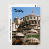 Carte Postale mosquée bleue (Devant / Derrière)