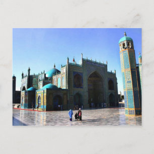 Carte Postale mosquée bleue afghane
