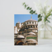 Carte Postale mosquée bleue camii (Debout devant)