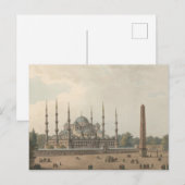 Carte Postale Mosquée Bleue du Sultan Ahmed, Istanbul, Turquie (Devant / Derrière)