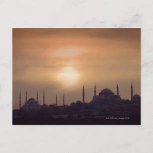 Carte Postale Mosquée bleue et Hagia Sophia Turquie, Istanbul