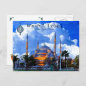 Carte Postale Mosquée Bleue - Istanbul (Devant / Derrière)