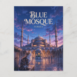 Carte Postale Mosquée Bleue (Mosquée Sultan Ahmed) Turquie