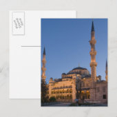 Carte Postale Mosquée Bleue, Quartier de Sultanhamet, Istanbul, (Devant / Derrière)