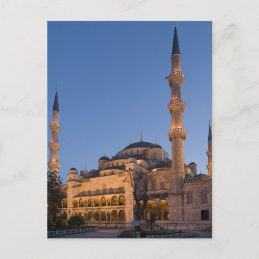 Carte Postale Mosquée Bleue, Quartier de Sultanhamet, Istanbul, (Devant)