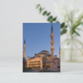 Carte Postale Mosquée Bleue, Quartier de Sultanhamet, Istanbul, (Debout devant)