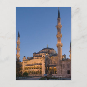 Carte Postale Mosquée Bleue, Quartier de Sultanhamet, Istanbul,