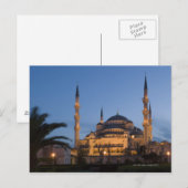 Carte Postale Mosquée Bleue, Quartier de Sultanhamet, Istanbul, (Devant / Derrière)