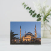 Carte Postale Mosquée Bleue, Quartier de Sultanhamet, Istanbul, (Debout devant)