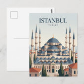 Carte Postale Mosquée Bleue Turquie (Devant / Derrière)