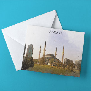 Carte Postale Mosquée classique Ankara Turquie Kocatepe