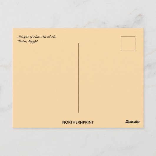 Carte Postale Mosquée d'Amr Ibn al As Cairo Egypt (Dos)