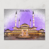 Carte Postale Mosquée d'Ankara Turquie Kocatepe (Devant)