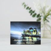 Carte Postale Mosquée du détroit de Malacca, Malacca, Malaisie (Debout devant)