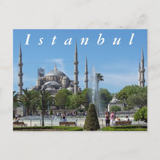 Carte Postale Mosquée du Sultan Ahmed. (Devant)