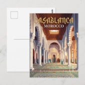 Carte Postale Mosquée Hassan II Maroc (Devant / Derrière)