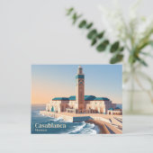 Carte Postale Mosquée Hassan II Maroc (Debout devant)