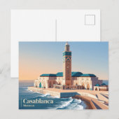 Carte Postale Mosquée Hassan II Maroc (Devant / Derrière)