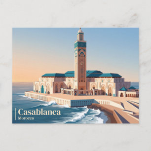 Carte Postale Mosquée Hassan II Maroc