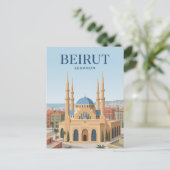 Carte Postale Mosquée Mohammad Al-Amin Liban (Debout devant)