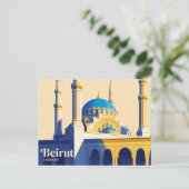 Carte Postale Mosquée Mohammad Al-Amin Liban (Debout devant)