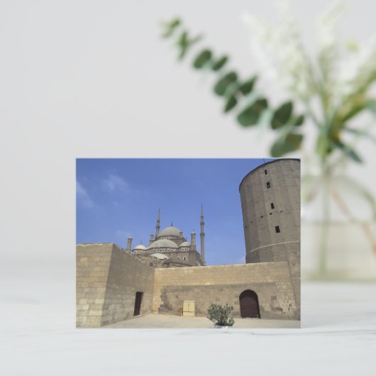 Carte Postale Mosquée Mohammed Ali à la Citadelle du Caire, (Debout devant)