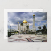 Carte postale Mosquée Omar Ali Saifuddin à Brunei (Devant / Derrière)