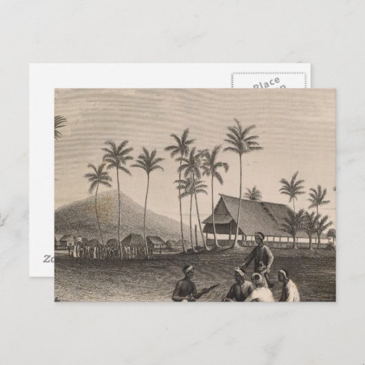 Carte Postale Mosquée, Sooloo, Philippines (Devant / Derrière)