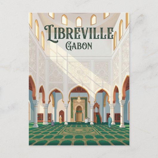 Carte Postale Mosquée Sultan Qaboos (Libreville) Gabon (Devant)