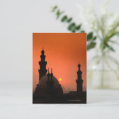 Carte Postale Mosquées au coucher du soleil (Debout devant)