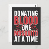 Carte Postale Mosquito Camper Nature Aventure Randonnée pédestre (Devant / Derrière)