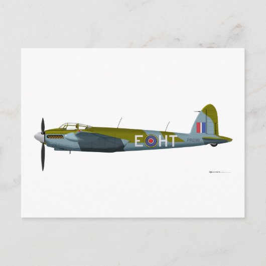 Carte Postale Mosquito DeHavilland DH-98 (Devant)
