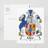 Carte Postale Moss Family Crest (Devant / Derrière)