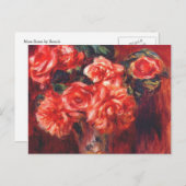 Carte Postale Moss Roses par Renoir (Devant / Derrière)