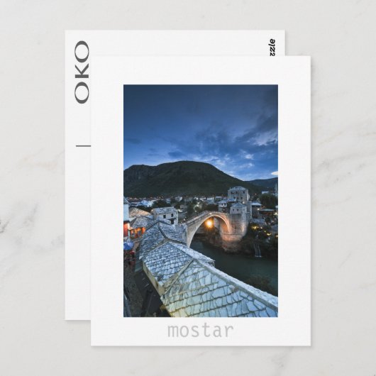 Carte Postale Mostar (Devant / Derrière)