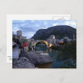 Carte Postale Mostar, Bosnie-Herzégovine (Devant / Derrière)