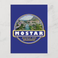 Mostar Bosnie-Herzégovine Voyage Art Emblème