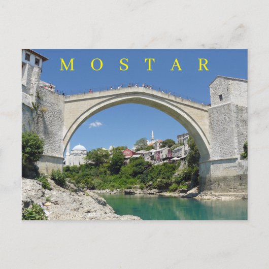 Carte postale Mostar Old Bridge et Old Town (Devant)