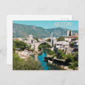 Carte Postale Mostar : Peinture à l'huile (Devant / Derrière)