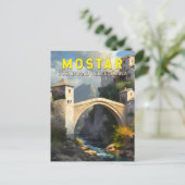 Carte Postale Mostar Stari La plupart des voyages peinture à l'h (Debout devant)