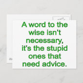 Carte Postale Mot clair (Devant / Derrière)