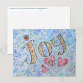 Carte postale Mot Inspirant "Joie" (Devant / Derrière)