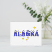 CARTE POSTALE MOT NEIGE ALASKA (Debout devant)