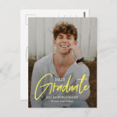 Carte postale Mot peint modifiable couleur Graduat (Devant / Derrière)