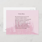 Carte Postale Mot pour les écrivains (Devant / Derrière)