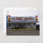Carte Postale Motel de clown (Devant / Derrière)