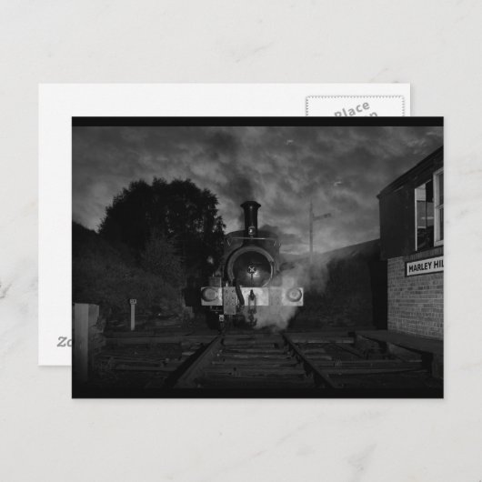 Carte postale Moteur à vapeur (Devant / Derrière)